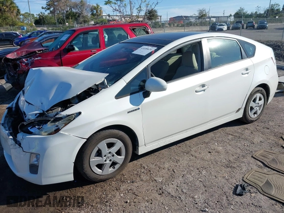 2010 Toyota Prius II with VIN JTDKN3DU1A0089183, listed as a IAAI auction lot 41690634 with 120,805 mi miles. Bid and sale history available at carsss.com. Image 2.