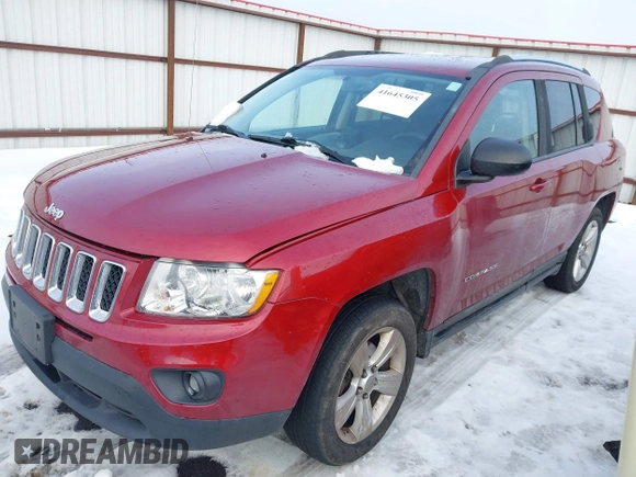 2012 Jeep Compass Sport with VIN 1C4NJDBB7CD630636, listed as a IAAI auction lot 41645305 with 145,260 mi miles. Bid and sale history available at carsss.com. Image 2.