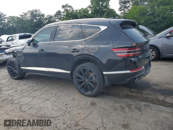 2024 Genesis GV80 z VIN KMUHCESC1RU150930, wystawiony jako Copart lot #57501135 z przebiegiem 22 320 mil mil oraz Szkoda całkowita • Salvage title. Historia ofert i sprzedaży dostępna na DreamBid. Obrazek 2.