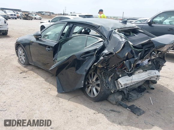 2014 Lexus IS 250 with VIN JTHBF1D20E5027586, listed as a IAAI auction lot 41924754 with 114,371 mi miles. Bid and sale history available at carsss.com. Image 3.