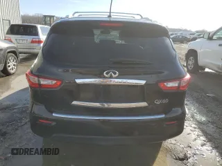 2014 Infiniti QX60 with VIN 5N1AL0MM2EC533316, listed as a Copart auction lot 43734075 with 124,280 mi miles and Salvage Title. Bid and sale history available at DreamBid. Image 6.