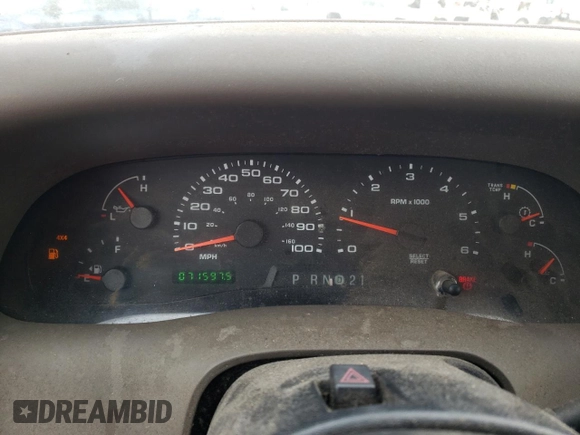 2003 Ford F-350 XL with VIN 1FTSF31S33EB31066, listed as a Copart auction lot 84225024 with 71,597 mi miles and Clean Title. Bid and sale history available at DreamBid. Image 9.