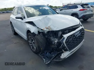 2022 Audi Q5 S line Premium with VIN WA1GAAFY2N2087968, listed as a IAAI auction lot 42531144 with 41,542 mi miles and . Bid and sale history available at DreamBid. Image 6.