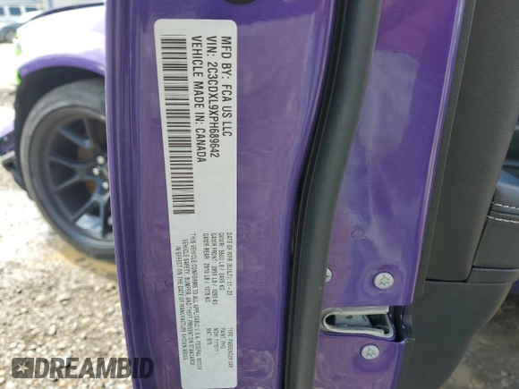 2023 Dodge Charger SRT Hellcat Widebody Jailbreak with VIN 2C3CDXL9XPH689642, listed as a Copart auction lot 46474045 with 14,742 mi miles and Salvage Title. Bid and sale history available at carsss.com. Image 12.