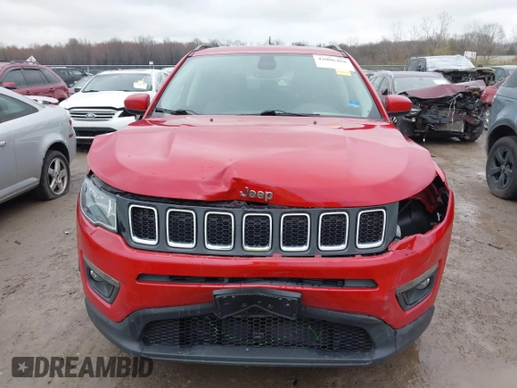2017 Jeep Compass Latitude with VIN 3C4NJCBB4HT653125, listed as a IAAI auction lot 42006468 with Not provided miles and . Bid and sale history available at DreamBid. Image 13.