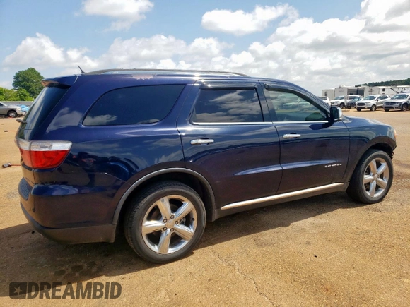 2013 Dodge Durango Citadel with VIN 1C4RDHEG1DC538744, listed as a Copart auction lot 64659785 with 185,850 mi miles and Salvage title. Bid and sale history available at DreamBid. Image 3.