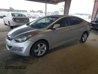2012 Hyundai Elantra Limited with VIN KMHDH4AE5CU339907, listed as a Copart auction lot 59701825 with 214,495 mi miles and Salvage title. Bid and sale history available at DreamBid. Image 1.