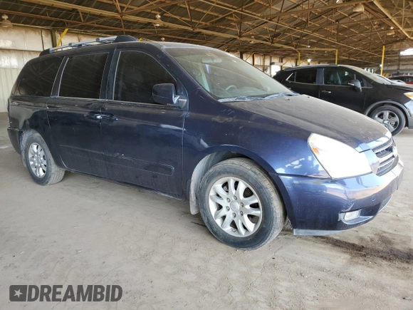 2009 Kia Sedona LX with VIN KNDMB233196279966, listed as a Copart auction lot 49606935 with 125,226 mi miles and Salvage Title. Bid and sale history available at carsss.com. Image 4.