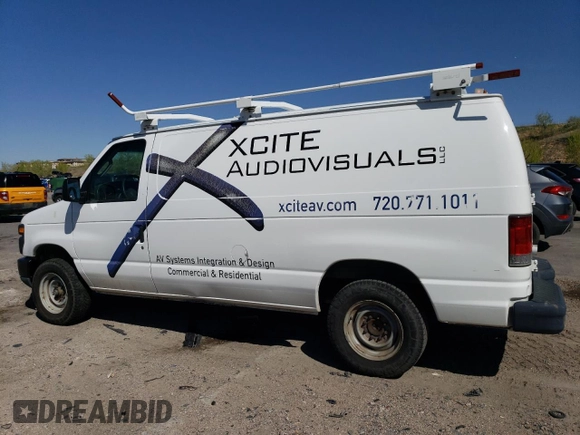 2008 Ford Econoline Cargo Commercial with VIN 1FTNE14W58DA65894, listed as a Copart auction lot 55408245 with 239,021 mi miles and Clean Title. Bid and sale history available at carsss.com. Image 2.