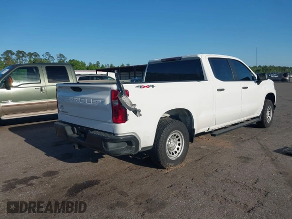 2021 Chevrolet Silverado 1500 Work Truck with VIN 1GCPYAEH5MZ142793, listed as a IAAI auction lot 41991799 with 102,246 mi miles and . Bid and sale history available at DreamBid. Image 4.