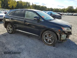 2014 Lexus RX 450h with VIN JTJZB1BA9E2009513, listed as a Copart auction lot 76291594 with Not provided miles and Salvage title. Bid and sale history available at DreamBid. Image 4.