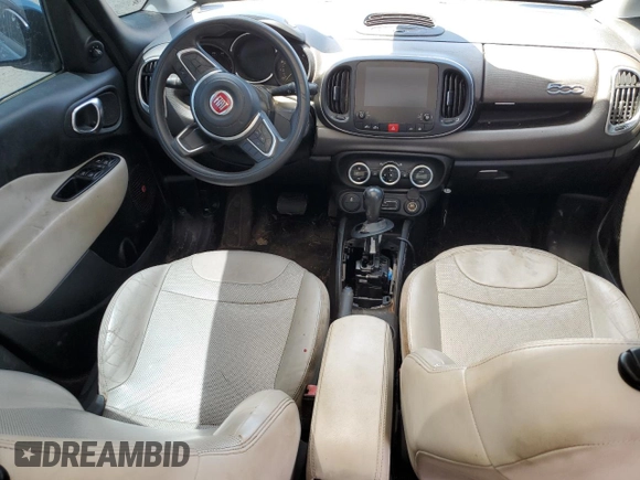 2018 FIAT 500L Lounge with VIN ZFBCFACH5JZ041498, listed as a Copart auction lot 65584135 with 114,632 mi miles and Salvage title. Bid and sale history available at DreamBid. Image 8.