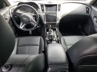 2020 Infiniti Q50 Luxe z VIN JN1EV7AR1LM250098, wystawiony jako Copart lot #50047065 z przebiegiem 40 447 mil mil oraz Szkoda całkowita • Salvage title. Historia ofert i sprzedaży dostępna na DreamBid. Obrazek 8.