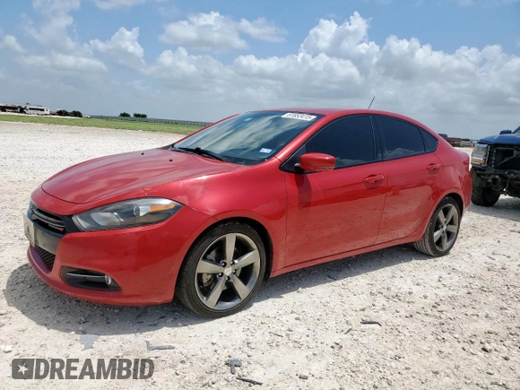 2015 Dodge Dart GT z VIN 1C3CDFEB9FD345919, wystawiony jako Copart lot #61853415 z przebiegiem 123 103 mil mil oraz Szkoda całkowita • Salvage title. Historia ofert i sprzedaży dostępna na DreamBid. Obrazek 1.