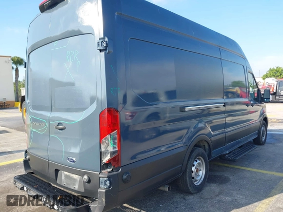 2020 Ford Transit Cargo with VIN 1FTBR3X85LKB04164, listed as a IAAI auction lot 41757122 with 101,038 mi miles. Bid and sale history available at carsss.com. Image 4.