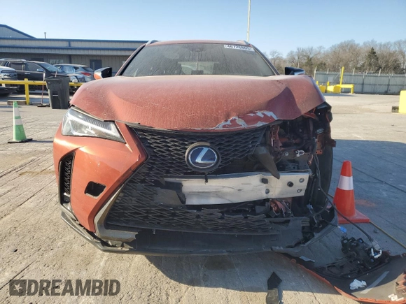 2020 Lexus UX 250h F Sport with VIN JTHR9JBH9L2024777, listed as a Copart auction lot 48726805 with 34,462 mi miles and Salvage title. Bid and sale history available at DreamBid. Image 5.