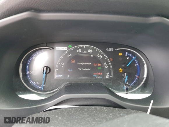 2020 Toyota RAV4 Hybrid Limited with VIN JTMDWRFV9LD066664, listed as a Copart auction lot 50167245 with 25,348 mi miles and Salvage Title. Bid and sale history available at carsss.com. Image 9.