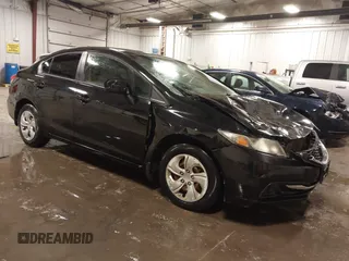 2015 Honda Civic Sedan LX with VIN 19XFB2E52FE025406, listed as a IAAI auction lot 41827527 with 186,485 mi miles. Bid and sale history available at carsss.com. Image 1.