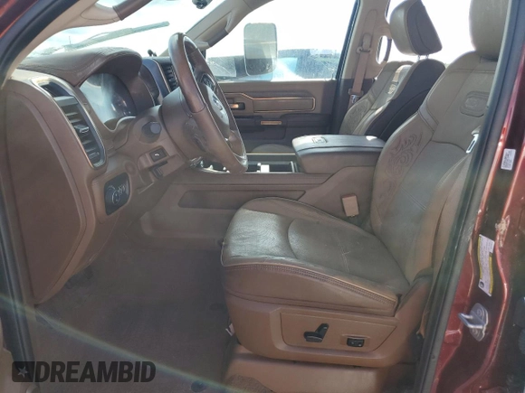 2022 Ram 2500 Longhorn with VIN 3C6UR5GL4NG101511, listed as a Copart auction lot 84820884 with Not provided miles and Non repairable. Bid and sale history available at DreamBid. Image 7.