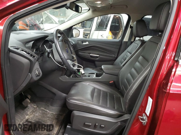 2017 Ford Escape Titanium with VIN 1FMCU0JD0HUE13538, listed as a Copart auction lot 49396125 with 36,733 mi miles and Salvage Title. Bid and sale history available at carsss.com. Image 7.