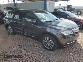 2016 Acura MDX w/Tech with VIN 5FRYD4H44GB012460, listed as a Copart auction lot 51303435 with 91,794 mi miles and Salvage Title. Bid and sale history available at carsss.com. Image 4.