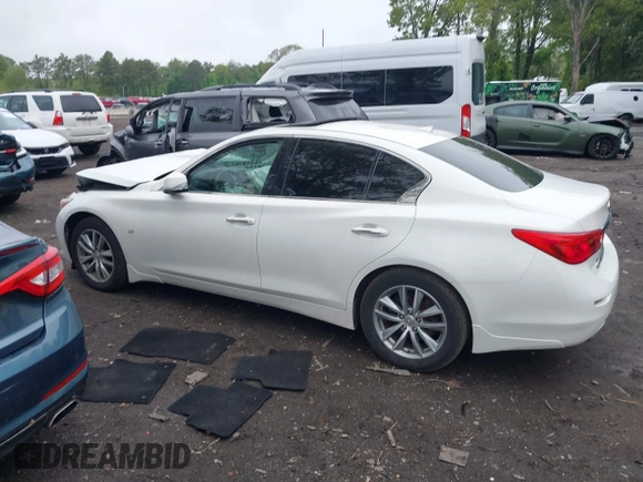 2015 Infiniti Q50 Premium with VIN JN1BV7AR1FM405143, listed as a IAAI auction lot 42267204 with 120,886 mi miles and . Bid and sale history available at DreamBid. Image 14.