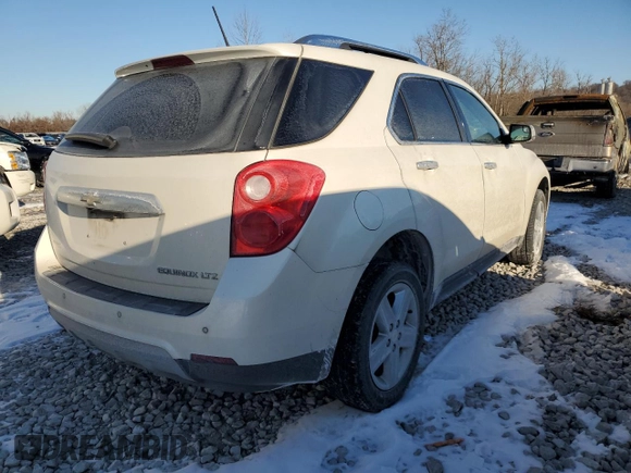 2014 Chevrolet Equinox LTZ with VIN 1GNALDEK8EZ103285, listed as a Copart auction lot 46052215 with 137,570 mi miles and Salvage Title. Bid and sale history available at carsss.com. Image 3.