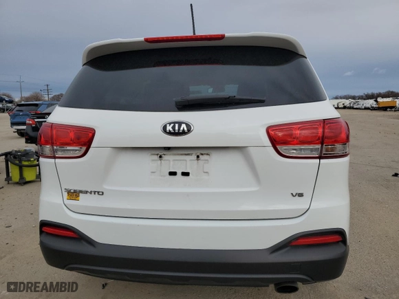 2017 Kia Sorento LX V6 with VIN 5XYPG4A57HG194298, listed as a Copart auction lot 48963215 with 117,738 mi miles and Salvage Title. Bid and sale history available at carsss.com. Image 6.