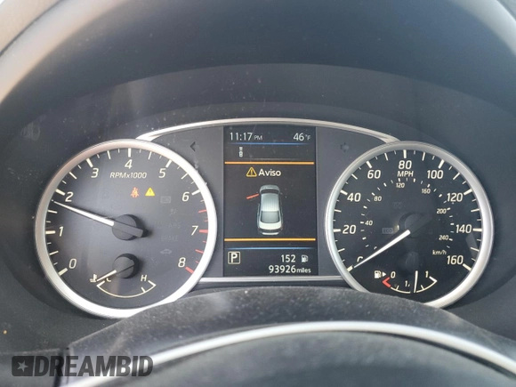 2019 Nissan Sentra SV with VIN 3N1AB7AP1KY429324, listed as a Copart auction lot 46637635 with 93,926 mi miles and Salvage Title. Bid and sale history available at DreamBid. Image 9.