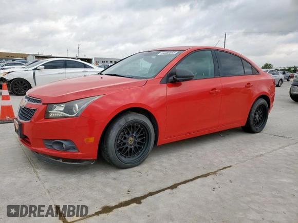 2014 Chevrolet Cruze LS with VIN 1G1PA5SG3E7371504, listed as a Copart auction lot 54969885 with 156,781 mi miles and Clean Title. Bid and sale history available at carsss.com. Image 1.