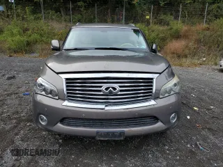 2014 Infiniti QX80 with VIN JN8AZ2NC4E9350828, listed as a Copart auction lot 72856614 with 80,717 mi miles and Salvage Title. Bid and sale history available at carsss.com. Image 5.