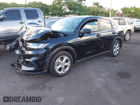 2023 Honda HR-V LX with VIN 3CZRZ1H32PM738790, listed as a IAAI auction lot 41873147 with 17,629 mi miles and . Bid and sale history available at DreamBid. Image 2.