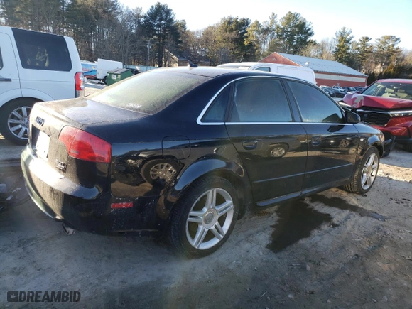 2008 Audi A4 2.0T with VIN WAUDF78E98A062976, listed as a Copart auction lot 43313105 with 0 mi miles and Clean Title. Bid and sale history available at carsss.com. Image 3.