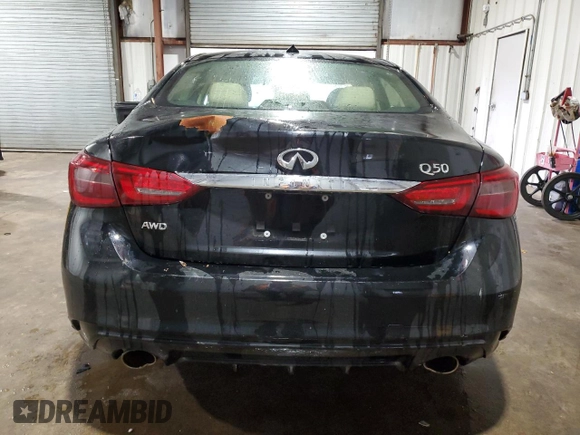 2019 Infiniti Q50 Luxe with VIN JN1EV7AR6KM556566, listed as a Copart auction lot 50066695 with 64,801 mi miles and Clean Title. Bid and sale history available at carsss.com. Image 6.