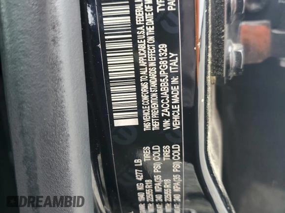 2018 Jeep Renegade Altitude with VIN ZACCJABB5JPG81329, listed as a Copart auction lot 58919015 with 82,879 mi miles and Clean title. Bid and sale history available at DreamBid. Image 12.