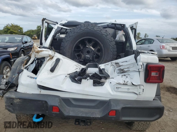 2024 Jeep Wrangler Rubicon with VIN 1C4RJXR67RW171200, listed as a Copart auction lot 71599434 with Not Provided miles and Salvage Title. Bid and sale history available at DreamBid. Image 6.