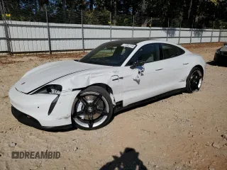 2024 Porsche Taycan with VIN WP0AA2Y12RSA11516, listed as a Copart auction lot 77392114 with 5,302 mi miles and Salvage Title. Bid and sale history available at DreamBid. Image 1.