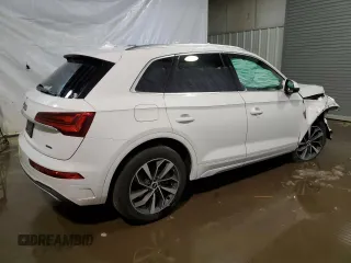 2021 Audi Q5 Premium Plus with VIN WA1BAAFY1M2104932, listed as a Copart auction lot 37827613 with Not Provided miles. Bid and sale history available at carsss.com. Image 3.