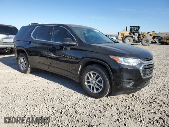 2021 Chevrolet Traverse LS with VIN 1GNEVFKW7MJ151114, listed as a Copart auction lot 54671855 with 65,466 mi miles and Clean Title. Bid and sale history available at carsss.com. Image 4.