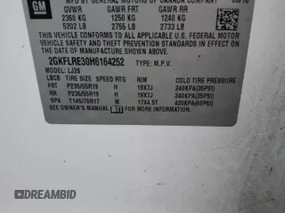 2017 GMC Terrain Denali z VIN 2GKFLRE30H6164252, wystawiony jako Copart lot #45314915 z przebiegiem 167 128 mil mil oraz Szkoda całkowita • Salvage title. Historia ofert i sprzedaży dostępna na DreamBid. Obrazek 13.