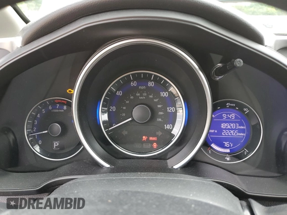 2016 Honda Fit EX with VIN JHMGK5H76GS004073, listed as a Copart auction lot 60194115 with 189,283 mi miles and Salvage title. Bid and sale history available at DreamBid. Image 9.