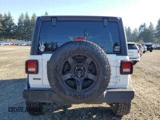 2022 Jeep Wrangler Unlimited Willys with VIN 1C4HJXDM4NW241859, listed as a Copart auction lot 42206205 with 31,449 mi miles and Salvage Title. Bid and sale history available at DreamBid. Image 6.