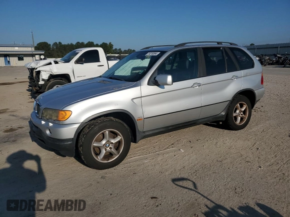 2003 BMW X5 3.0i with VIN 5UXFA53533LV88554, listed as a Copart auction lot 74318594 with 171,697 mi miles and Salvage Title. Bid and sale history available at carsss.com. Image 1.