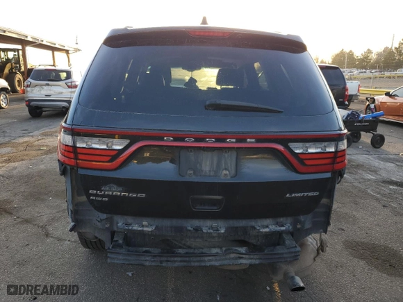 2016 Dodge Durango Limited with VIN 1C4RDJDG1GC393136, listed as a Copart auction lot 48795945 with 0 mi miles and Salvage Title. Bid and sale history available at carsss.com. Image 6.