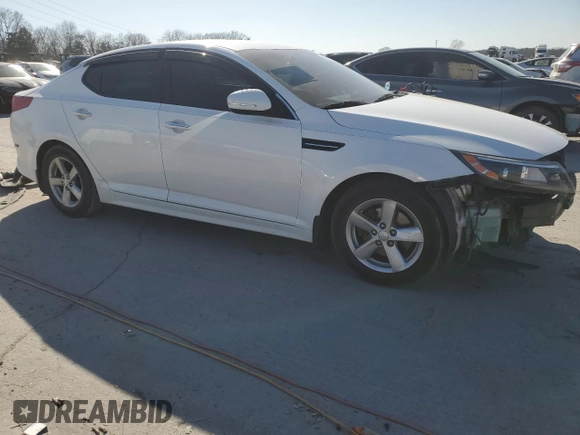 2015 Kia Optima LX with VIN KNAGM4A72F5642668, listed as a Copart auction lot 48553065 with 156,790 mi miles and Clean Title. Bid and sale history available at DreamBid. Image 4.