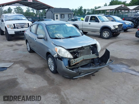 2012 Nissan Versa SV with VIN 3N1CN7AP7CL819956, listed as a IAAI auction lot 42578855 with 57,245 mi miles and . Bid and sale history available at DreamBid. Image 1.