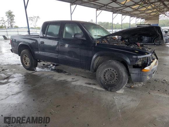 2003 Dodge Dakota Sport with VIN 1D7HL38X93S348438, listed as a Copart auction lot 73287444 with 297,185 mi miles and Salvage Title. Bid and sale history available at carsss.com. Image 4.