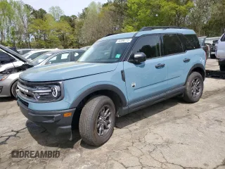 2023 Ford Bronco Sport Big Bend z VIN 3FMCR9B64PRD59673, wystawiony jako Copart lot #50998775 z przebiegiem 26 869 mil mil oraz Szkoda całkowita • Salvage title. Historia ofert i sprzedaży dostępna na DreamBid. Obrazek 1.