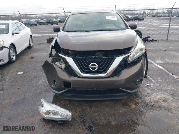 2016 Nissan Murano Platinum with VIN 5N1AZ2MG6GN106877, listed as a IAAI auction lot 41447698 with 124,451 mi miles. Bid and sale history available at carsss.com. Image 12.