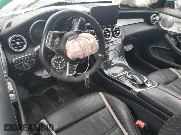 2017 Mercedes-Benz C 63 S AMG with VIN WDDWJ8HB2HF546597, listed as a Copart auction lot 43569455 with Not Provided miles and Salvage Title. Bid and sale history available at carsss.com. Image 8.